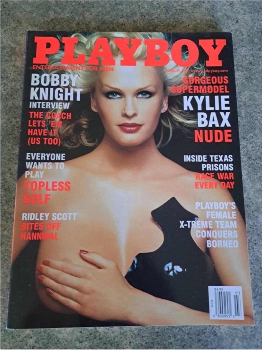 PLAYBOY Supermodel Kylie Bax Nude March 2001
